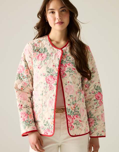 Regatta Cath kidston lightweight quilted jacket in cream hackney rose - view 1