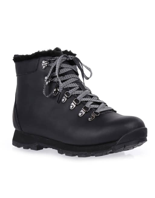 Regatta Christian Lacroix leather boot in black | ASOS