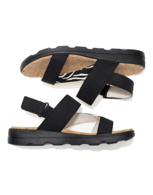 Regatta Comfy rylie sandals in black zebra, 2 of 4