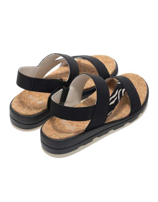 Regatta Comfy rylie sandals in black zebra, 3 of 4