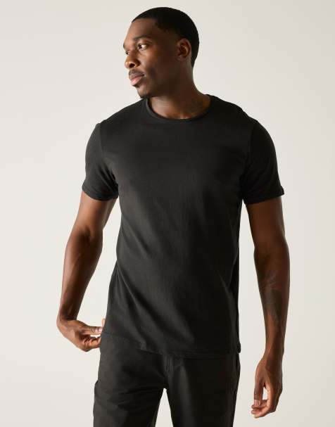 Regatta – Coolweave Tait – Leichtes Sport-T-Shirt in Schwarz - view 1