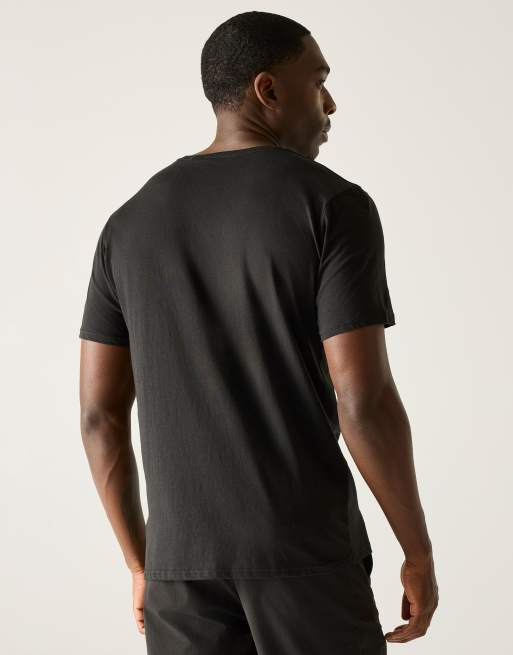 Regatta – Coolweave Tait – Leichtes Sport-T-Shirt in Schwarz, 2 von 4
