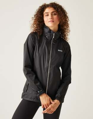 Regatta - Corinne IV - Wasserdichte, verstaubare Regenjacke für Damen in Schwarz