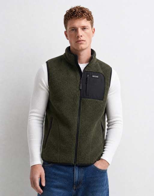 Regatta Cosy frankie borg bodywarmer in dark khaki black, 10 of 10