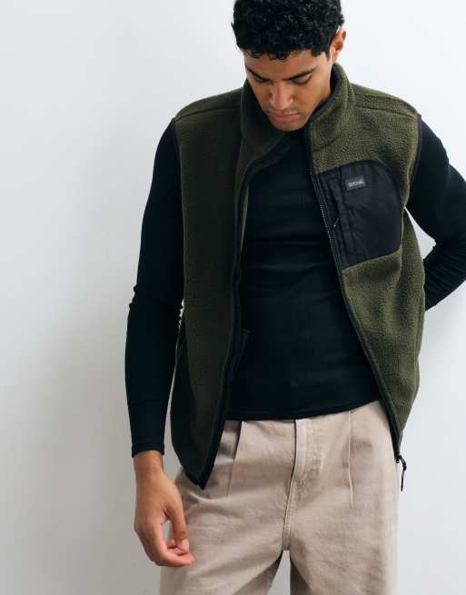 Regatta Cosy frankie borg bodywarmer in dark khaki black, 5 of 10
