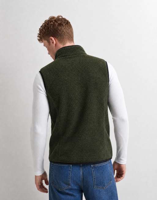 Regatta Cosy frankie borg bodywarmer in dark khaki black, 9 of 10