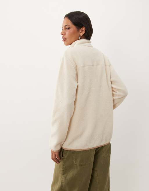 Regatta Cosy frankie borg full zip fleece in light vanilla barleycorn, 4 of 4