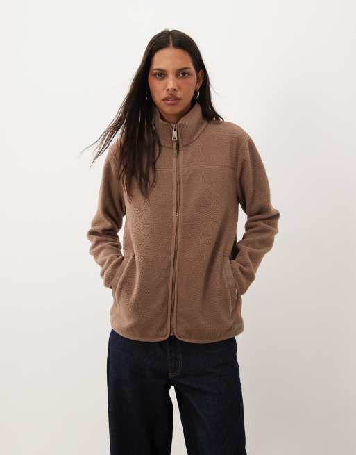 Regatta Cosy frankie borg full zip fleece in mocha, 2 of 4