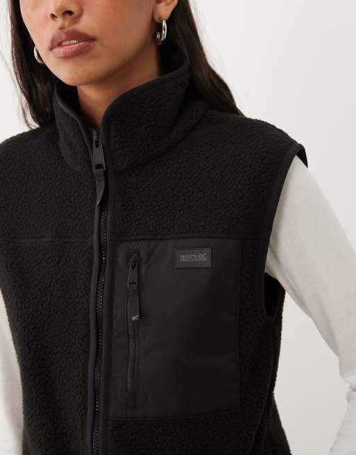 Regatta Cosy frankie borg longline bodywarmer in black, 3 of 4
