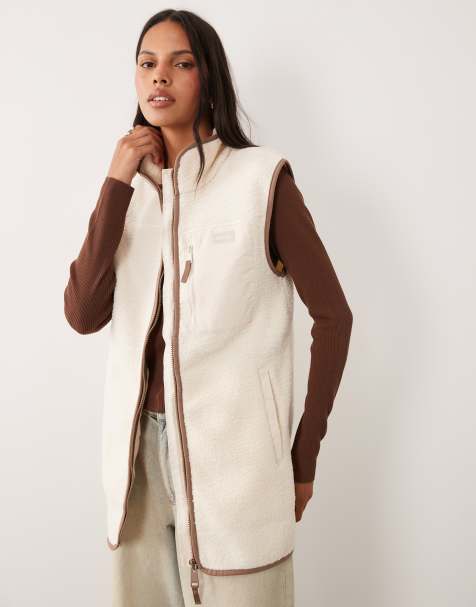 Regatta Cosy frankie borg longline bodywarmer in light vanilla mocha - view 1