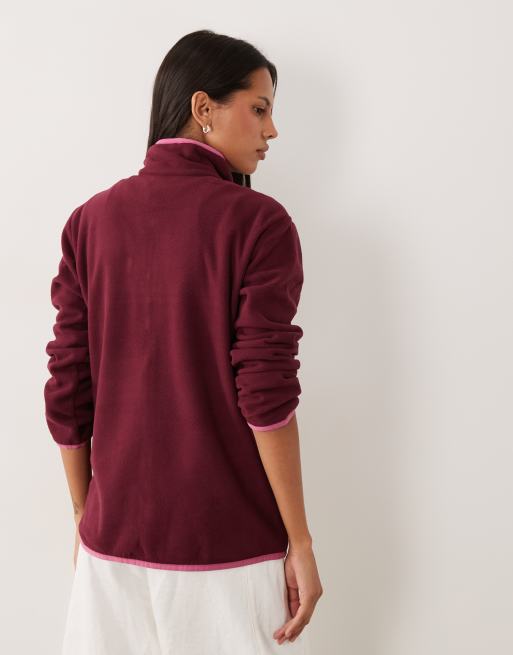 Regatta Cosy Frankie fleece met rits in vijgpaars, 4 van 4