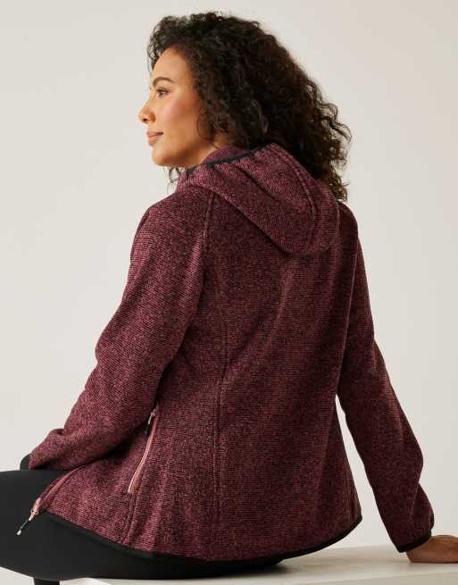 Regatta – Cozy Newhill – Fleece-Jacke in Altrosa mit Kapuze, 2 von 3