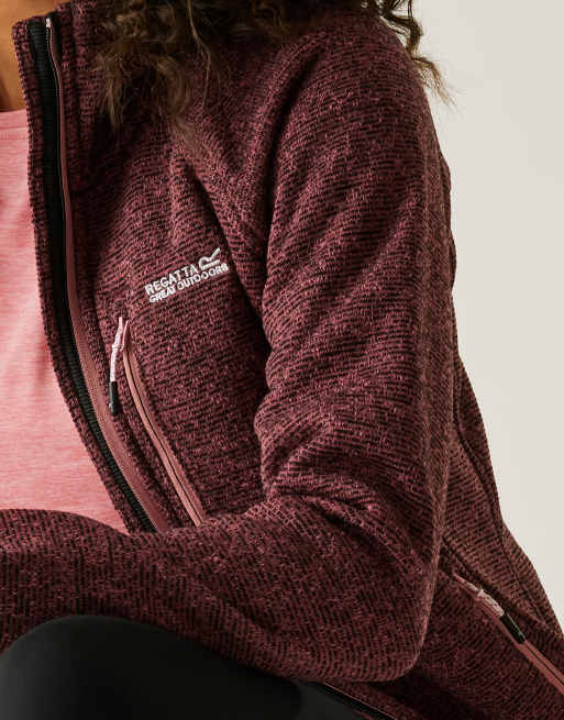 Regatta – Cozy Newhill – Fleece-Jacke in Altrosa mit Kapuze, 3 von 3