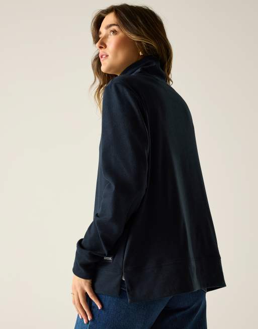 Regatta - Demmi - Pile comodo con zip corta blu navy, 2 di 4