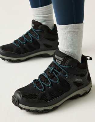 Regatta Edgepoint Iv Technical Waterproof Mid Walking Boots In Black