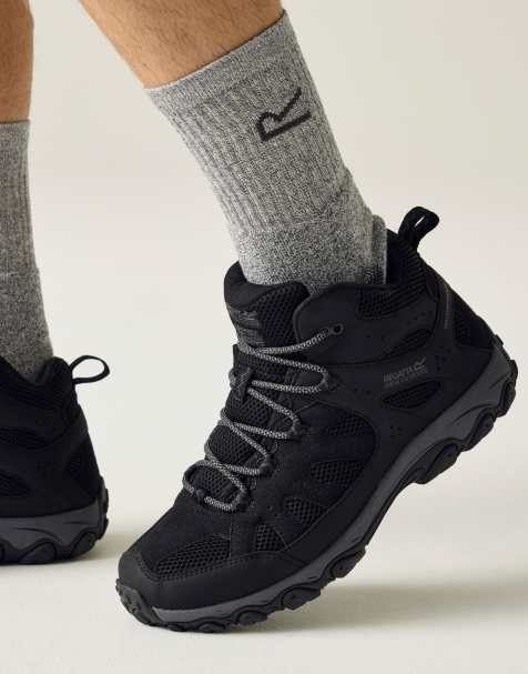 Regatta Edgepoint iv technical waterproof mid walking boots in black - view 1