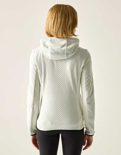 Regatta – Ellula – Fleece-Jacke in Dawn Grey mit Kapuze und Reißverschluss, 2 von 4