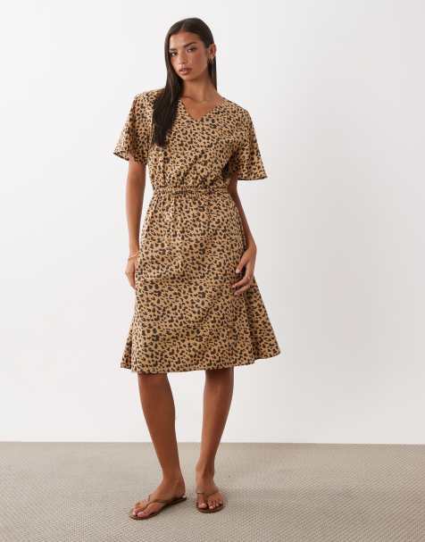 Regatta Elona midi dress in abstract leopard spot - view 1