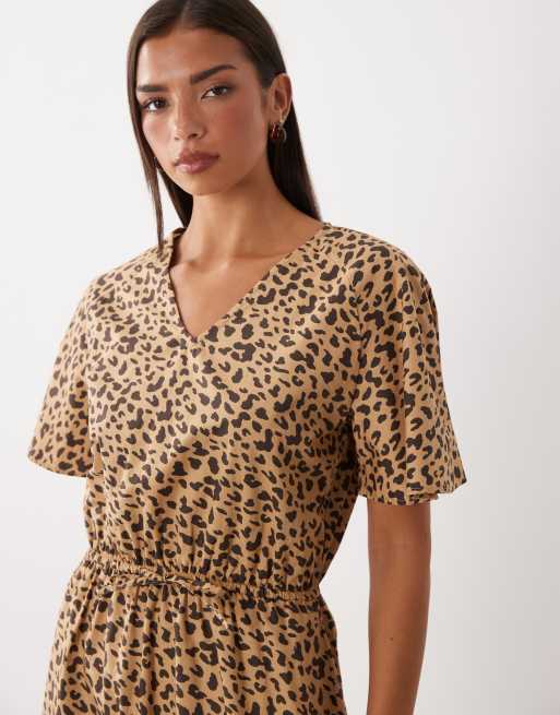 Regatta Elona midi dress in abstract leopard spot, 3 of 4