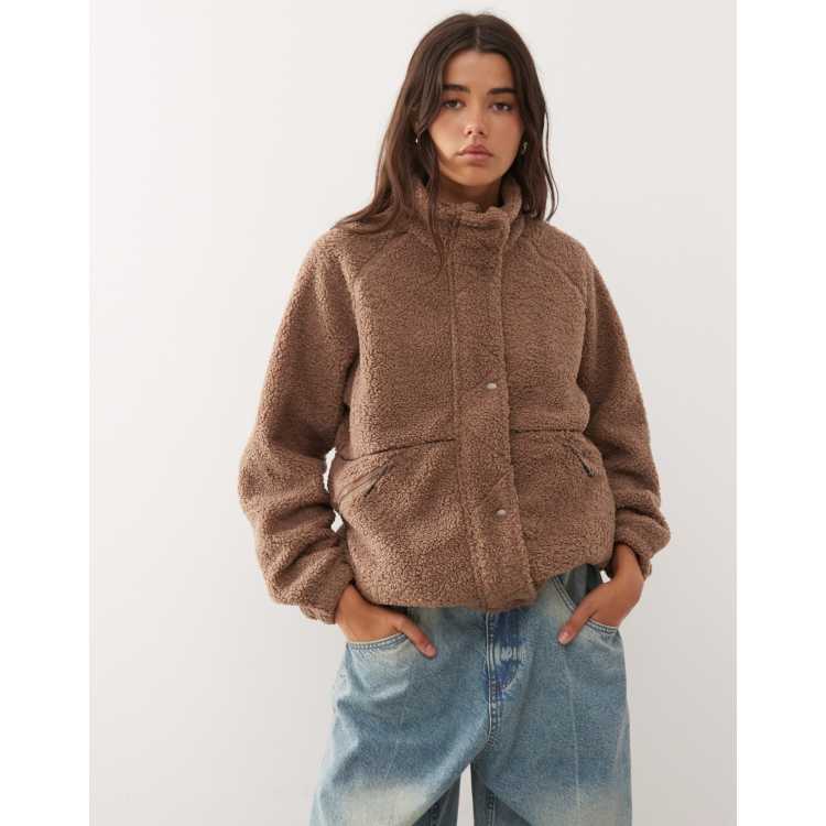 Regatta Emilica borg fleece in brown ASOS