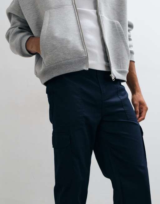 Regatta Essential cargo trousers in navy, 4 of 5