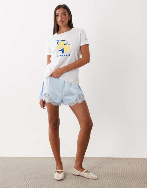 Regatta Filandra ix graphic t-shirt in white limonata lemon, 2 of 4