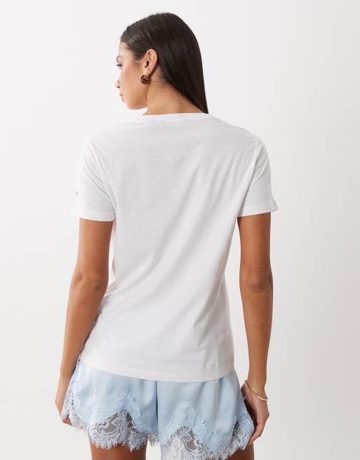 Regatta Filandra ix graphic t-shirt in white limonata lemon, 4 of 4