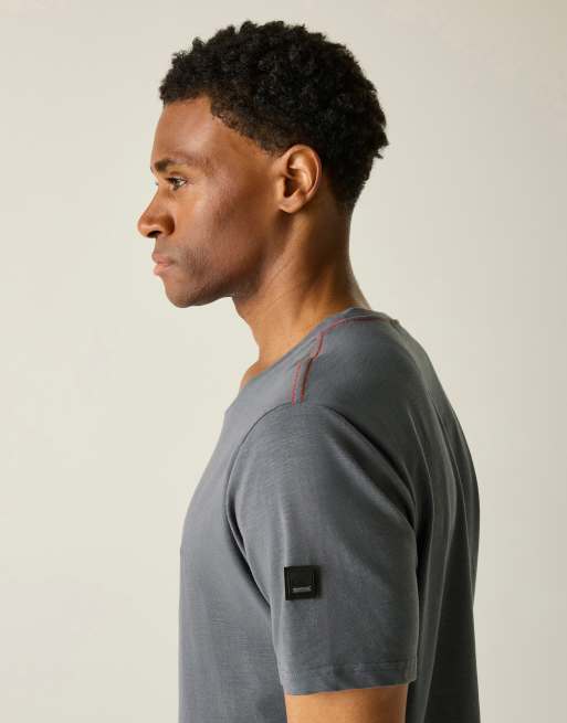 Regatta - Finlo - Zacht comfortabel T-shirt in dark storm, 3 van 3