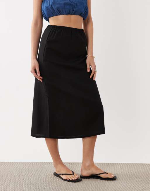 Regatta Flamenca midi skirt in black, 4 of 5