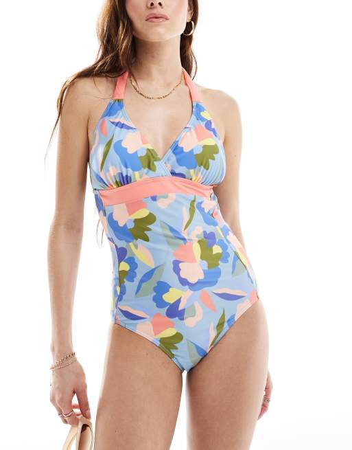 Regatta floral swimming costume in multi ASOS