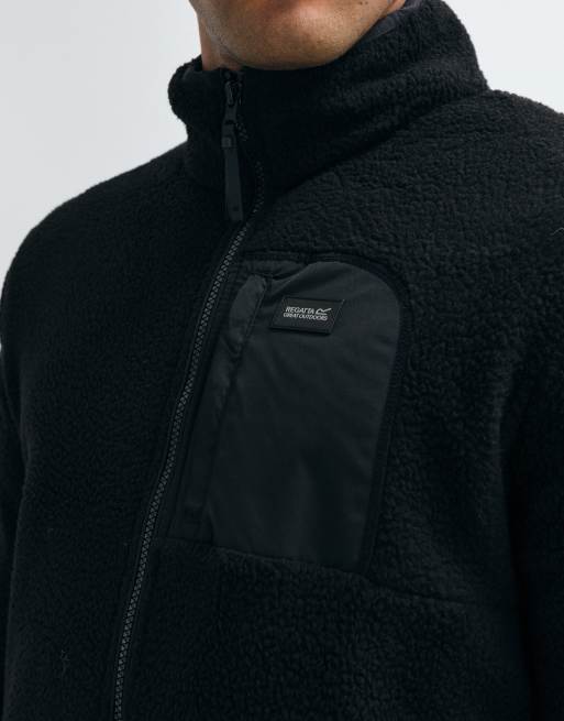 Regatta Frankie borg cosy fleece in black black, 5 of 10