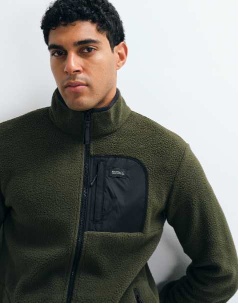 Regatta Frankie borg cosy fleece in dark khaki black - view 1