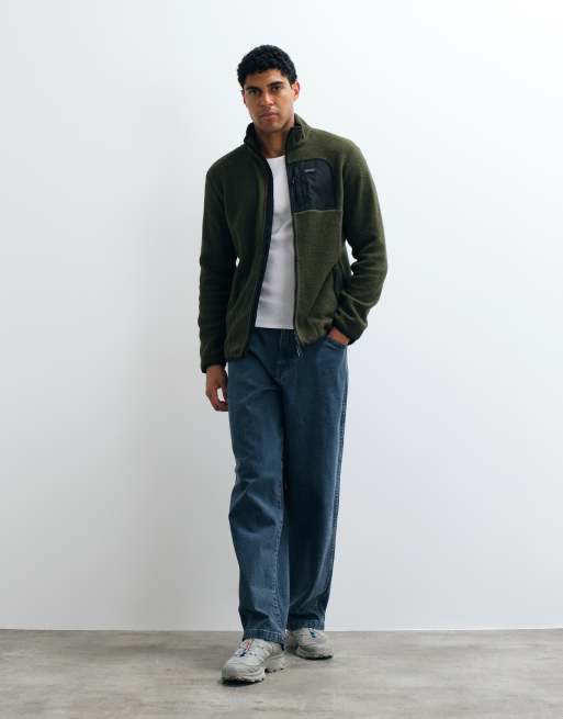 Regatta Frankie borg cosy fleece in dark khaki black, 3 of 5