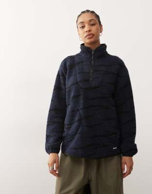 Regatta Frankie Borg Half Zip Fleece In Blue