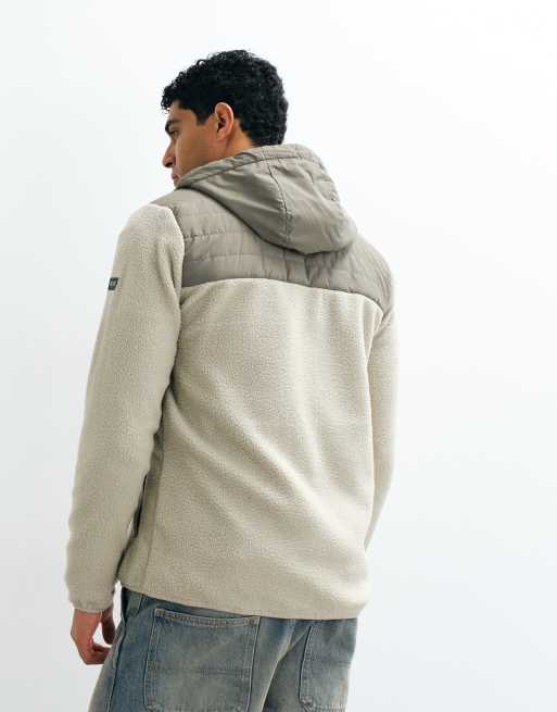 Regatta Frankie borg hybrid insulated fleece in abbeystone smokey olive, 3 of 5