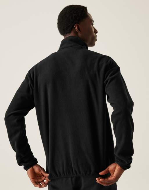 Regatta – Frankie – Fleecejacke für Herren in Schwarz mit Reißverschluss, 2 von 4