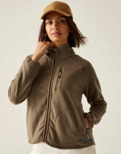 Regatta Frankie full zip cosy fleece in brown - view 1