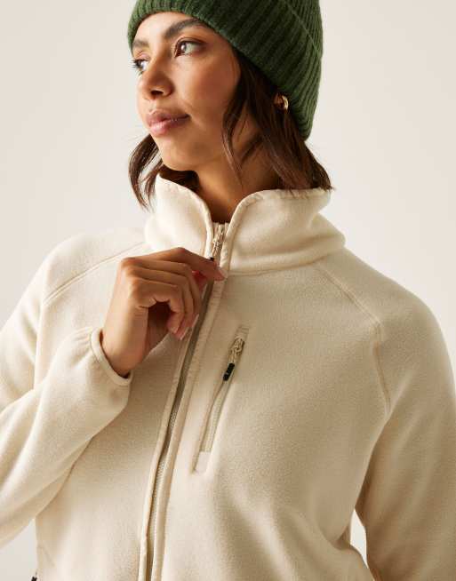Regatta Frankie full zip cosy fleece in light vanilla, 2 of 4