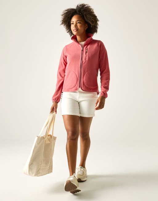 Regatta Frankie full zip cosy fleece in slate rose pink, 2 of 4