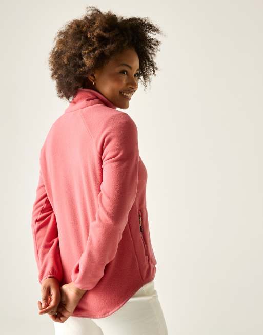 Regatta Frankie full zip cosy fleece in slate rose pink, 4 of 4