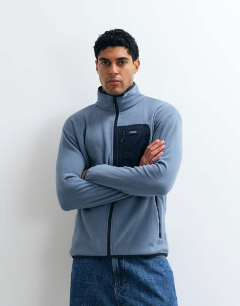 Regatta Frankie full zip fleece fleece in grey mirage navy - view 1