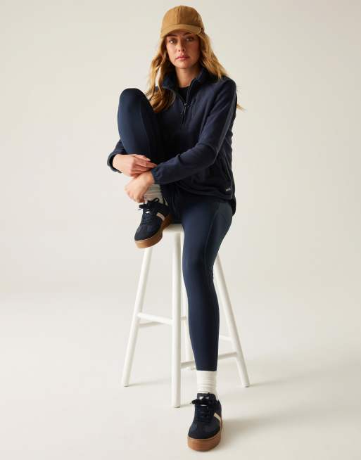 Regatta Frankie half zip cosy fleece in navy blue, 4 of 4