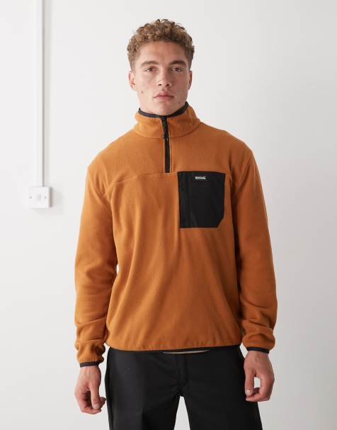 Regatta Frankie half zip fleece in brown - view 1