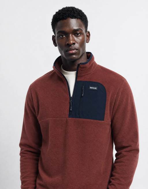Regatta Frankie half zip fleece in dark cherry navy, 10 of 10