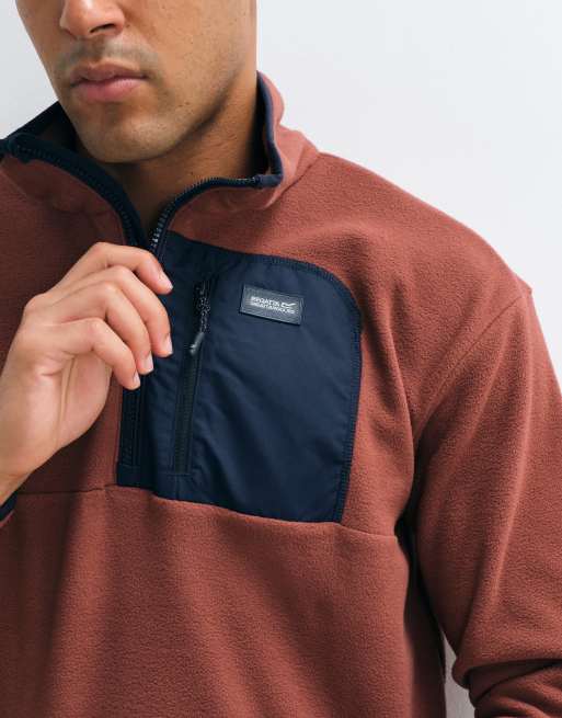 Regatta Frankie half zip fleece in dark cherry navy, 2 of 10