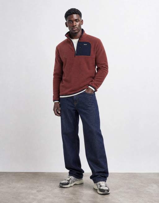 Regatta Frankie half zip fleece in dark cherry navy, 7 of 10