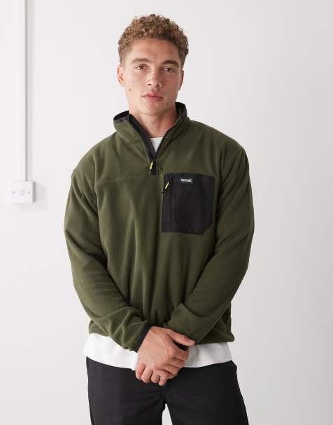 Regatta Frankie half zip fleece in green - view 1