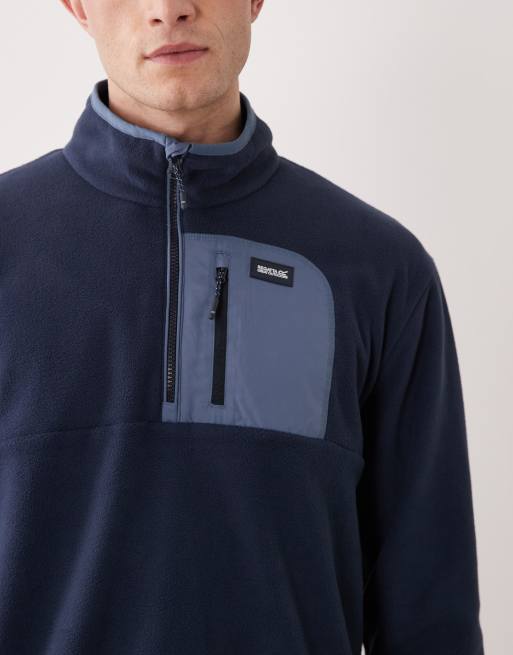 Regatta Frankie half zip fleece in navy china blue, 4 of 5