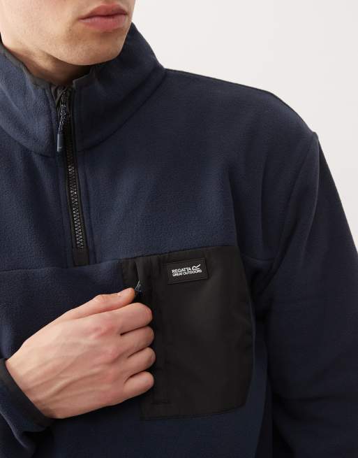 Regatta Frankie half zip fleece in navy, 5 of 5