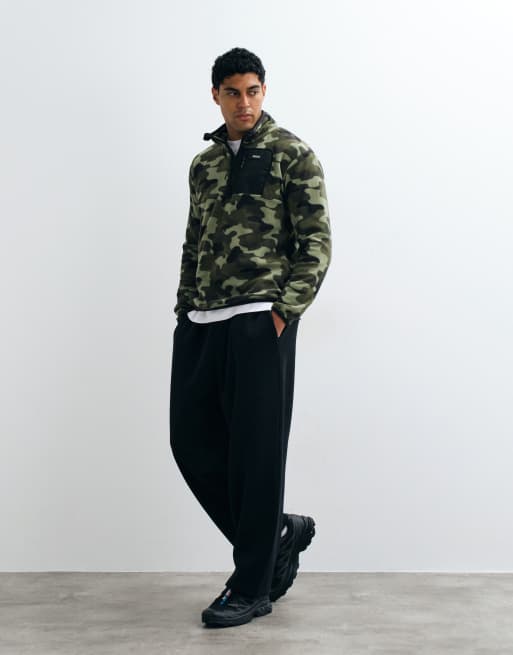 Regatta Frankie half zip fleece in olive night camo print, 3 of 10